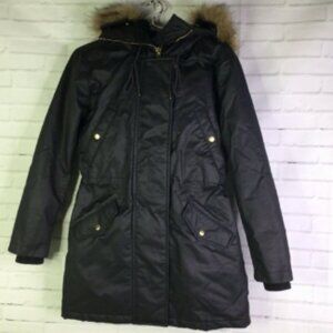 J. Crew Perfect Winter Parka Jacket Waxed Hooded